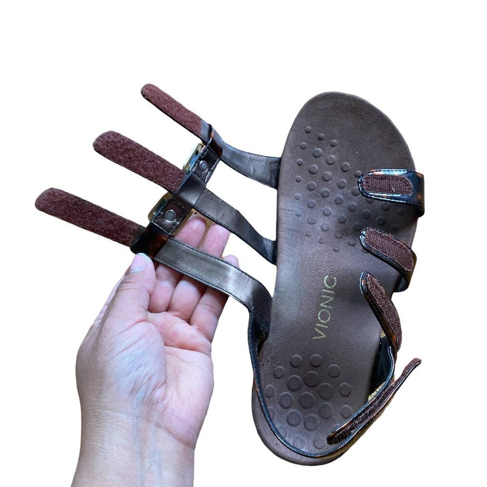 Vionic Gladiator Amber Tortoise Comfort Sandals 8… - image 4